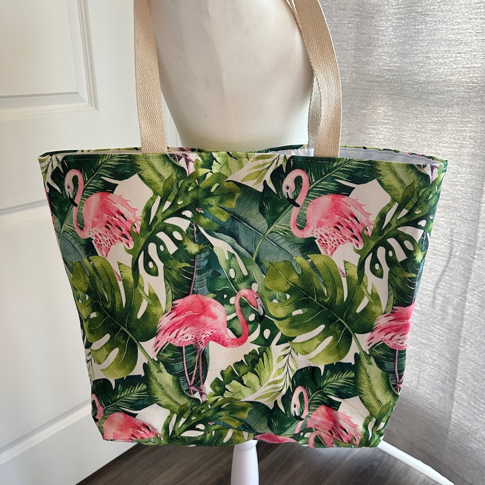 Tropical Flamingo Tote Bag